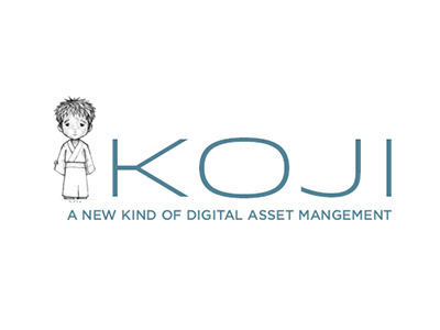 Kojilogo digital asset management gotham idlewild koji logo meticulous product design