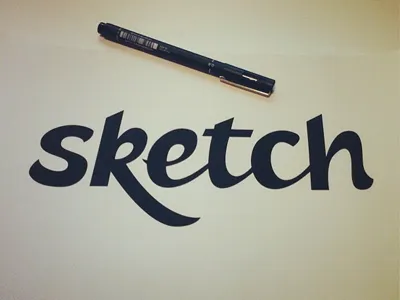 Sketch calligraphy lettering sketch