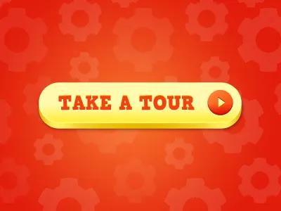 Tour button children plastic