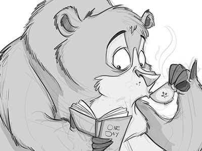 Dribble Teabear character design