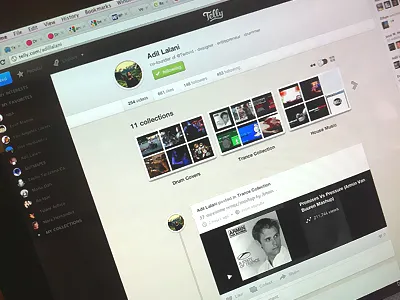 Twitvid rebranding app application clean css design html social telly texture tv ui ux video website