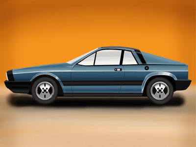 Lancia Monte Carlo car illustration