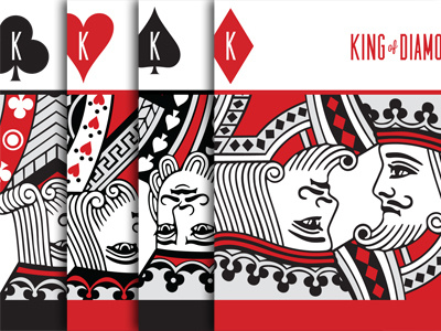Cards Sample cards clubs diamonds hearts king playing cards print design spades