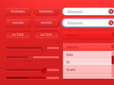 Red Lights Ui Preview freebie ui