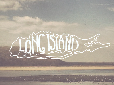 Long Island lettering long island new york typography