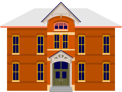 No School Like The Old School 3 boulder building colorado elementary school historic illustration schoolhouse wip