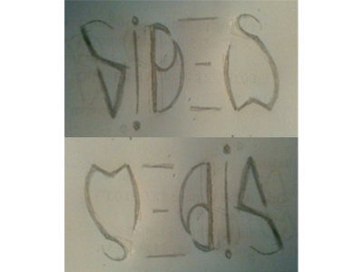 Ambigram Sketch ambigram