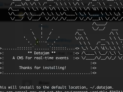 Command-line Installer ascii terminal