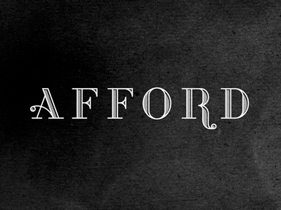 Afford pt. III