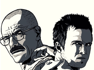 Breaking Bad Preview art artist blaine breaking bad design graphic illustration jesse levy poster print screen walter white