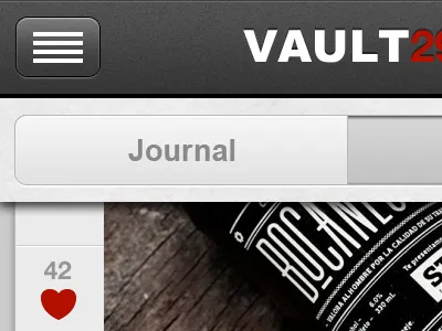 Working on some concepts.... app applicaitons apps button heart icons ios iphone iphone app journal like menu mobile mobile apps vino wine