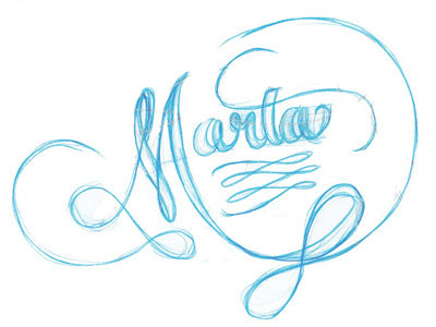 Marta sketch lettering marta name sketch