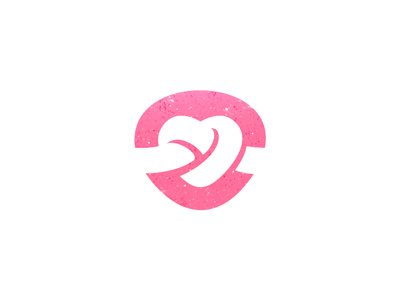 Example of heart knot logo