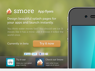 App Gateway app flyers landing page smore