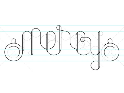 Mercy script typography