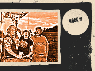 random banner halftone texture
