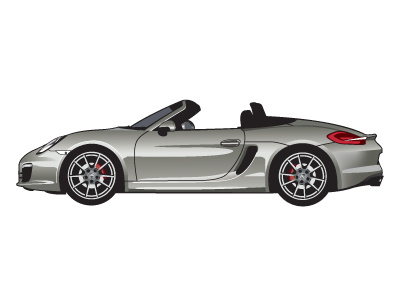 Porsche car illustration vector