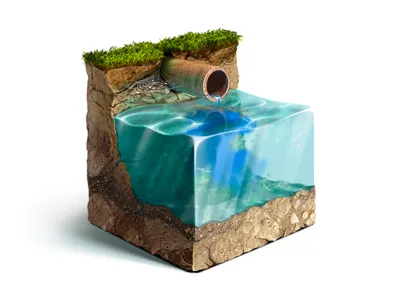 pipe grass ground pipe water