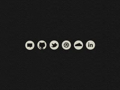 Social Icons icons social