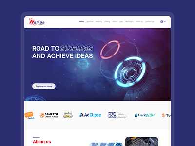 💻 Revamp Namaa Website cleanui creativedesign innovation itservices minimaldesign productdesign sauditech tech technologysolutions ui uiuxdesign userinterface ux webdesign website