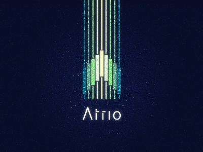 Atrio Animation australia branding corporate identity custom type design agency gold coast logo logo design matt vergotis verg verg advertising