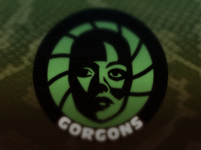 Sports badge - warmup exercises #7 gorgon green medusa snake snakeskin