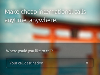 Site - International Calls bokeh design image light mobile site texture ui website