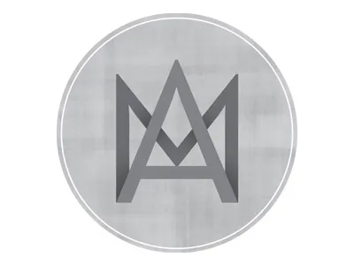 MA Monogram circle initials logo monogram