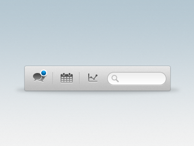 Mini Toolbar chat free icons mini notification psd search toolbar ui web app