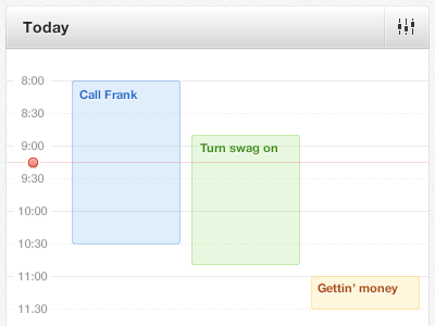 Calendar Widget calendar day meetings ui widget