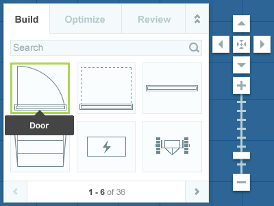 Floor Plan Ui floor icons navigation plan tabs ui