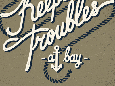 At Bay a at bay blend brick clothing custom day dream gold golden illustration keeps the tri troubles type typography