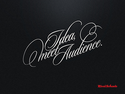 Idea, Meet Audience. typography wallpaper