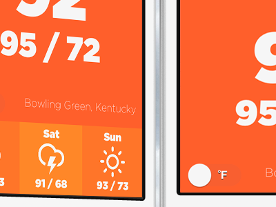 Breezi app breezi cesare clean design interface minimal rocchi simple ui weather