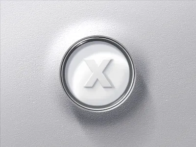 XBOX controller button (with PSD) 360 button controller game gaming glossy realistic shadows texture transparent x xbox