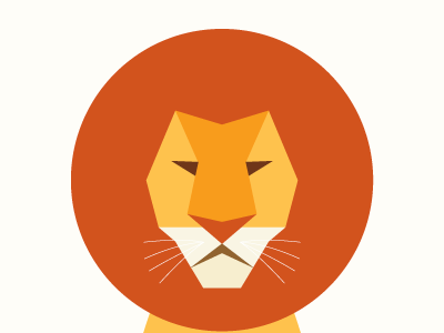 365 Illustrations: Lion 365 illustration lion minimalist