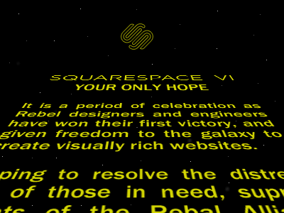 Squarespace Star Wars squarespace squarespace 6 star wars