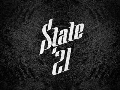 State 21 calligraphy lettering logo logotype typography