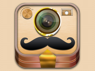 PicThis App Icon app camera fun icon ios mustache ui