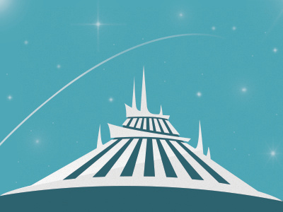 Space Mountain disney illustration photoshop space mountain wdw