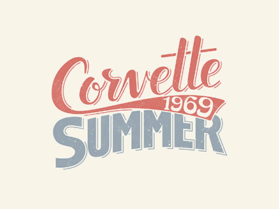 Corvette Summer apparel clothing custom lettering custom type hand drawn hand lettering lettering shirt t shirt tee tshirt type typography
