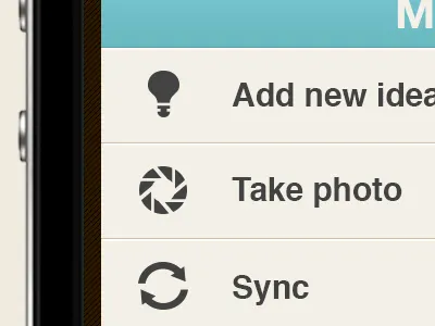 IDea app application design ux