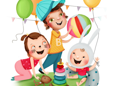 Children digital illustration