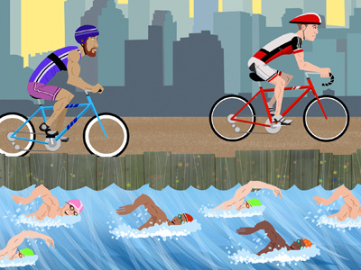 Ironman Triathalon ironman tim paul tim paul illustrations triathalon