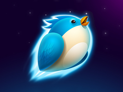 Bird bird blue blue icon china fast graphic green icon illustration photoshop quick rock rocket ui universe