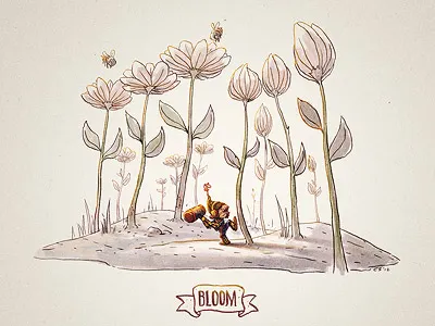 Bloom charles santoso daily random word doodles