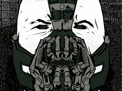 BANE bane batman dark knight mask poster print texture