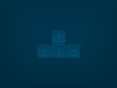 Blue Keys arrow buttons keyboard keys left menu nav navigation pc right ui ux