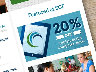 Call To Action style for a college website web website