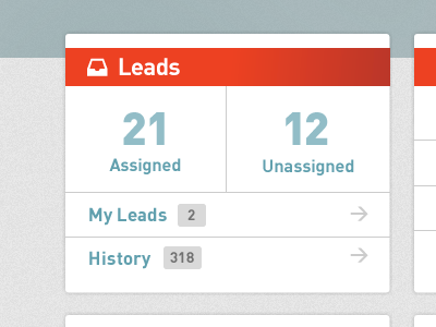 Better leads dashboard interface ui web